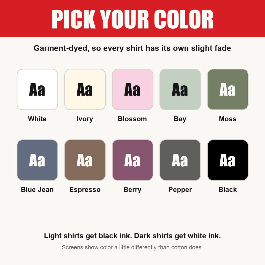 My Pronouns Are All In Shirt – available shirt colors