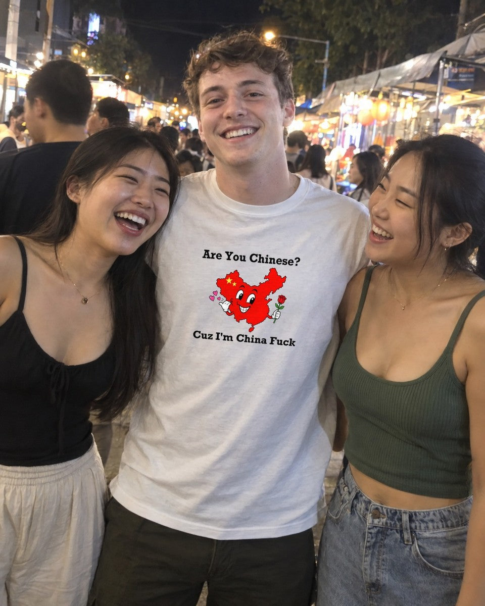 Are You Chinese Shirt worn out in the wild