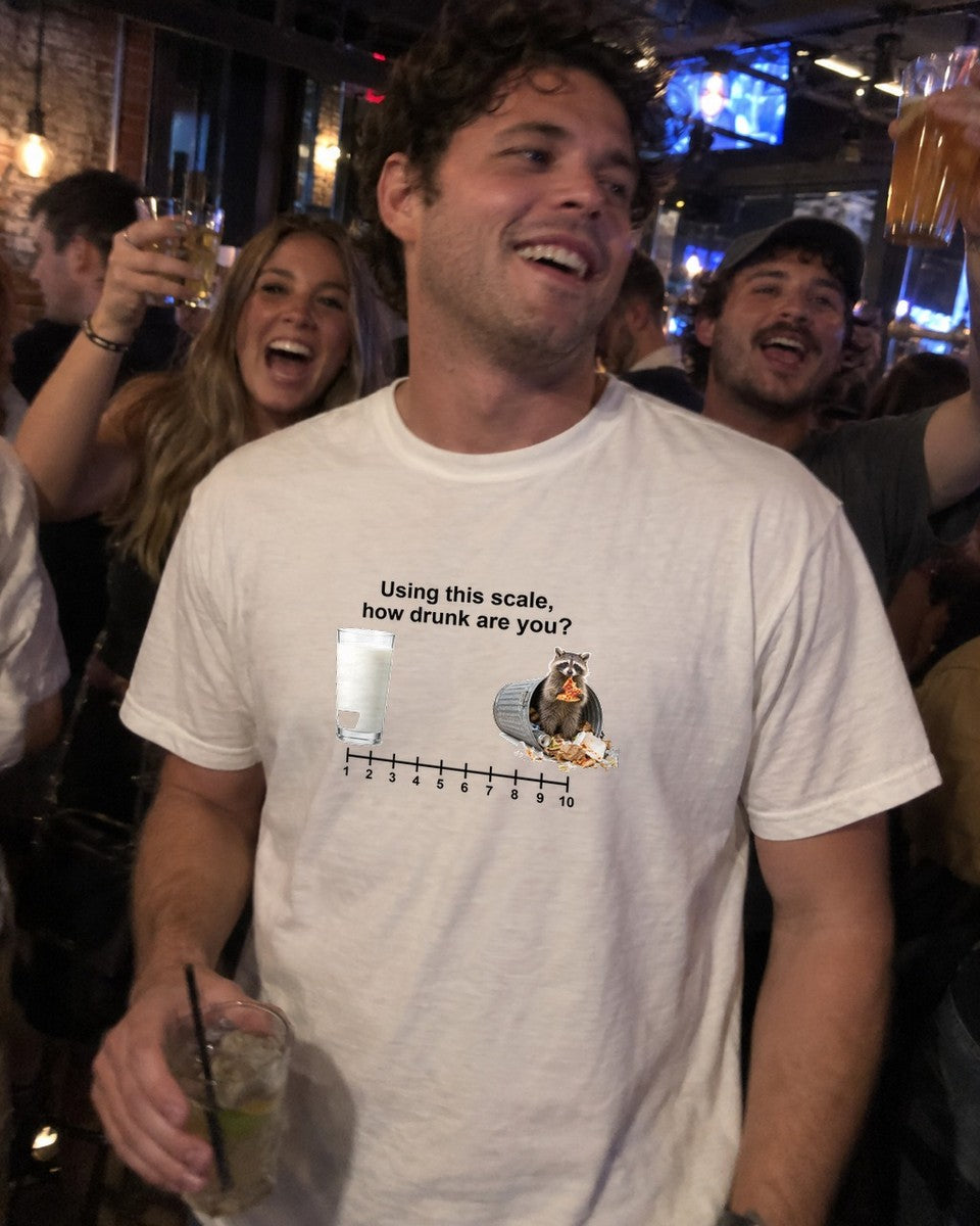 How Drunk Are You Scale Shirt worn out in the wild