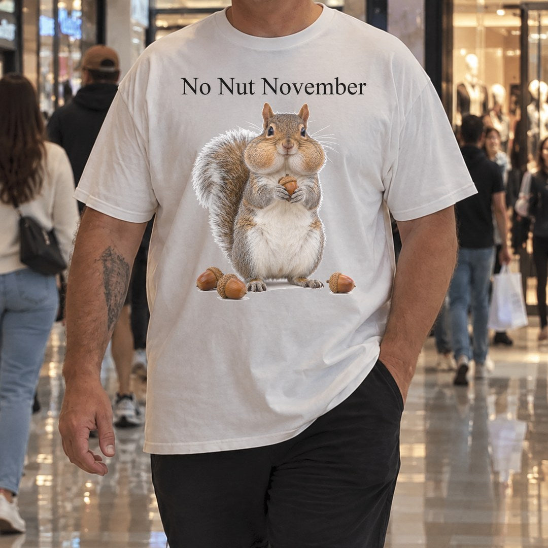 No Nut November Shirt worn at the mall