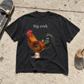 Big Cock Shirt laid flat on a city sidewalk