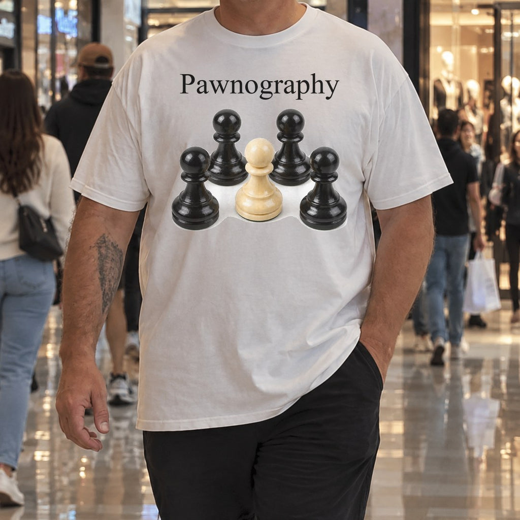 Pawnography Shirt worn at the mall