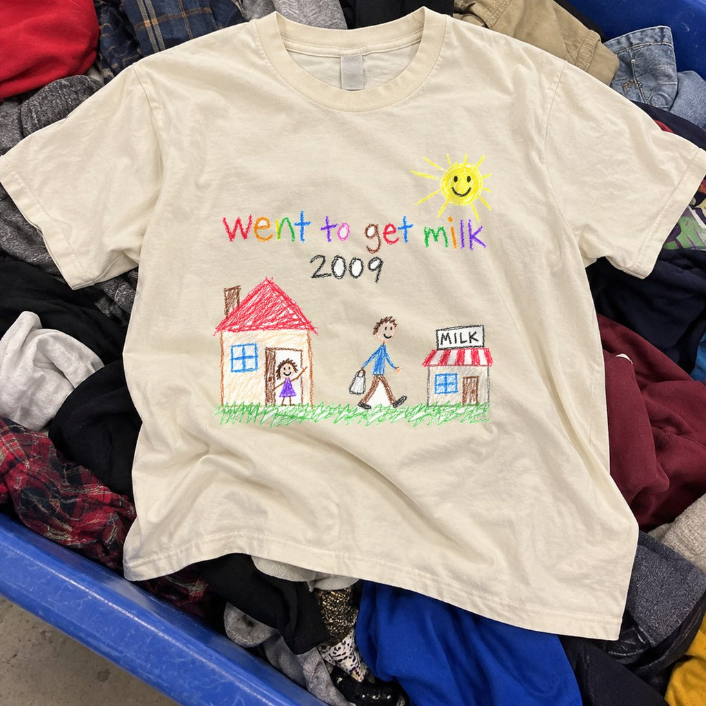 Went To Get Milk 2009 Shirt found in a thrift store bin