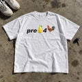 Pre Pear 4 Cock Shirt laid flat on a concrete garage floor