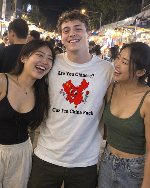 Are You Chinese Shirt worn out in the wild