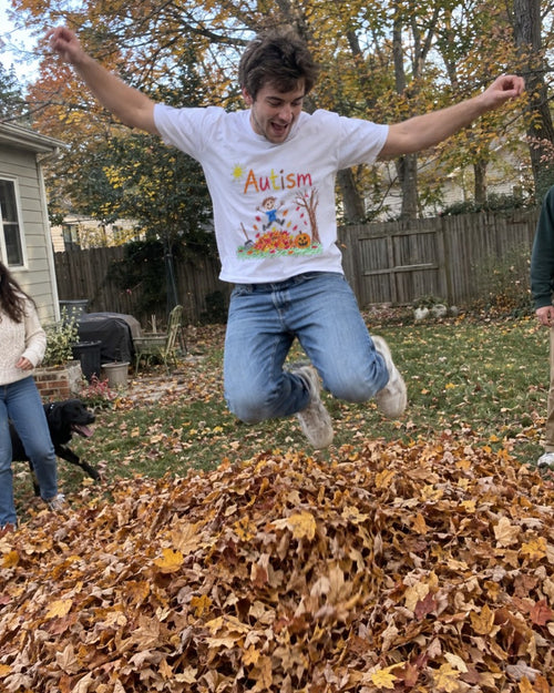 Autism Autumn Shirt worn out in the wild