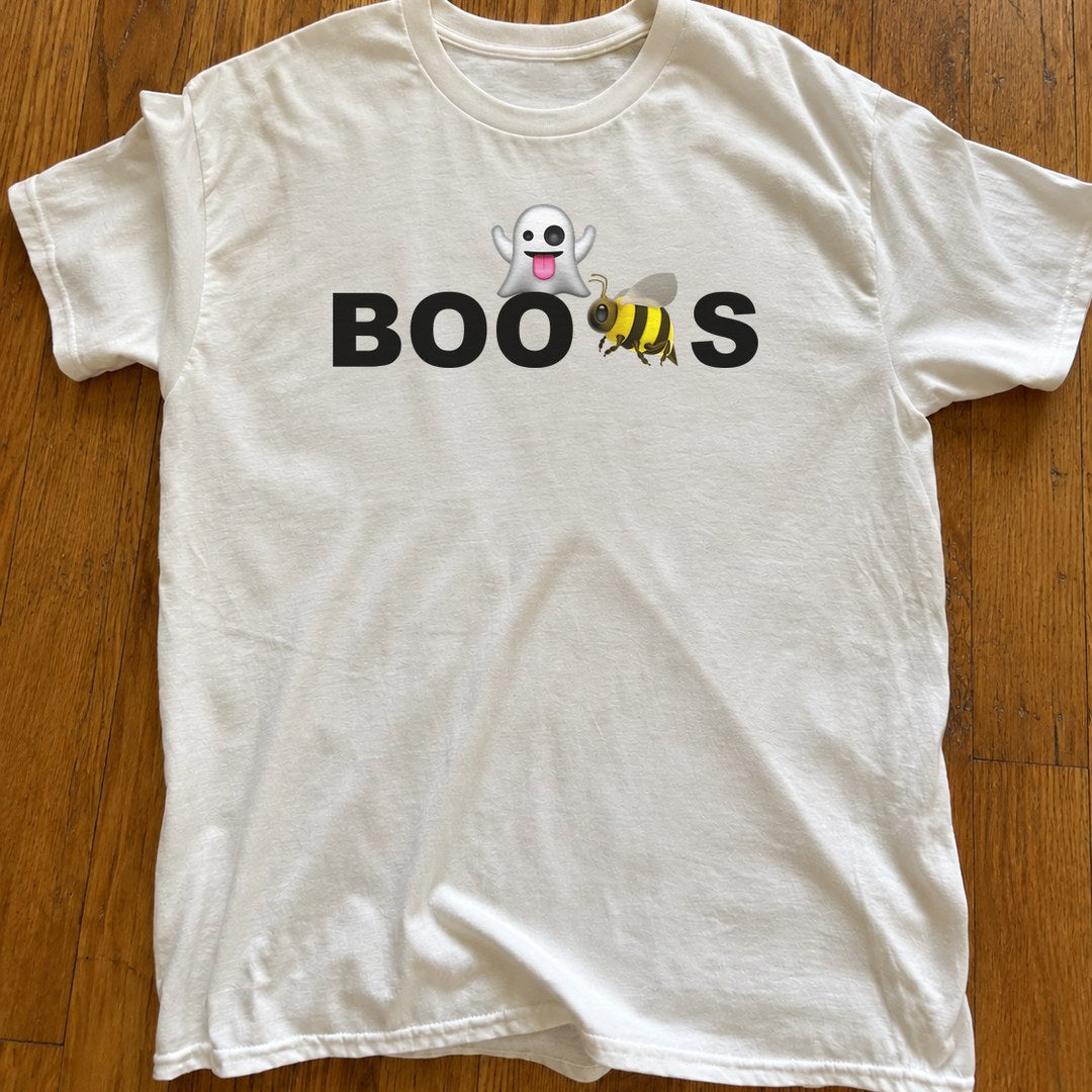 Boo Bees Shirt on a wood floor