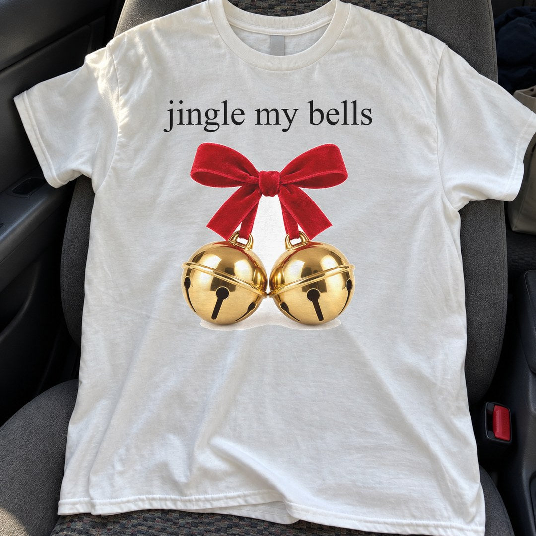 Jingle My Bells Shirt on a car seat