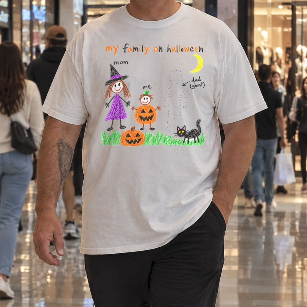 My Family on Halloween Shirt worn at the mall