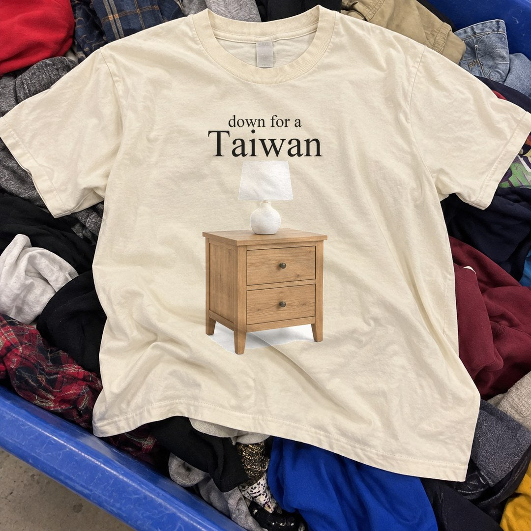 Down for a Taiwan Shirt found in a thrift store bin
