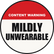 Mildly Unwearable content warning badge logo